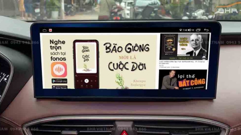 Màn hình DVD Android xe Hyundai Santafe 2018-nay | Màn nguyên khối 12.3 inch